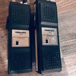 2 Vintage American Radio President AX55 CB Transceivers 6 Channel
